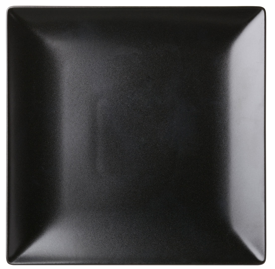 Noir Square Black Plate 10